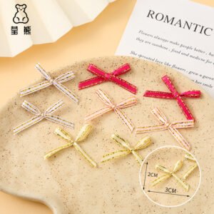 Thin Metallic Edge Ribbon Bows