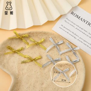 Mini Metallic Twist Bows