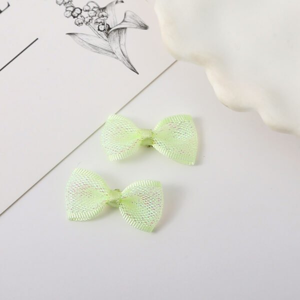 Iridescent Mesh Ribbon Bows - 图片 3