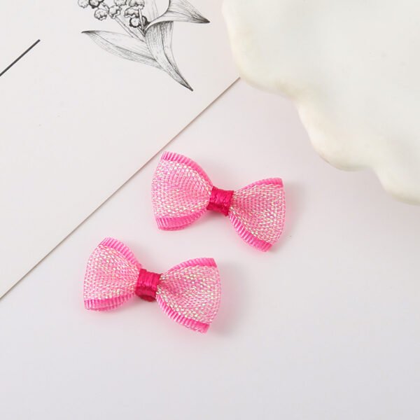 Iridescent Mesh Ribbon Bows - 图片 4