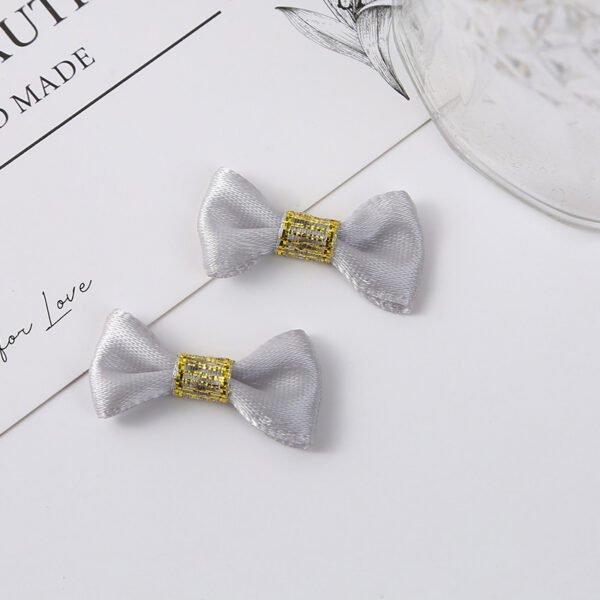 Mini Satin Bows with Gold Center Band - 图片 6