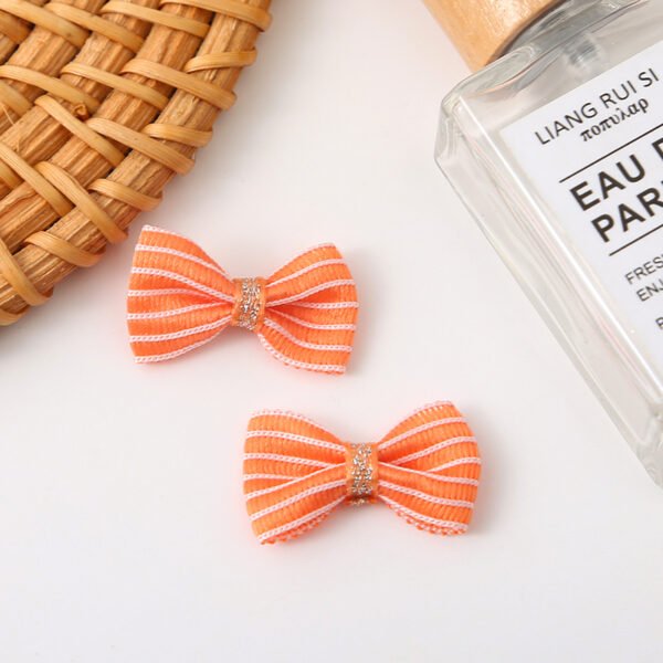 Striped Organza Bow - 图片 5