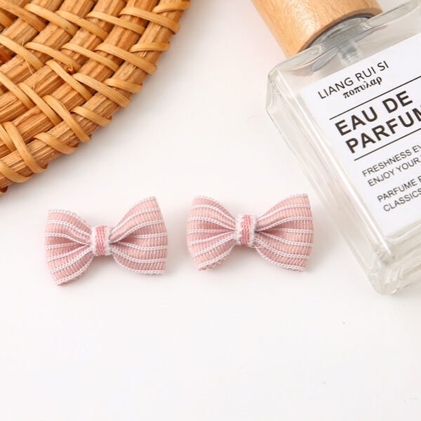 Striped Organza Bow - 图片 2