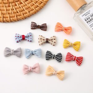 Striped Organza Bow
