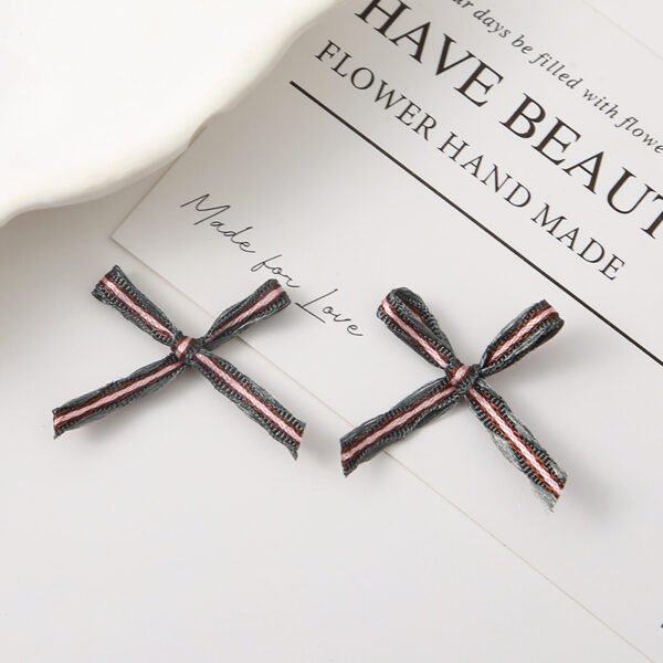 Striped Grosgrain Ribbon Bows - 图片 5