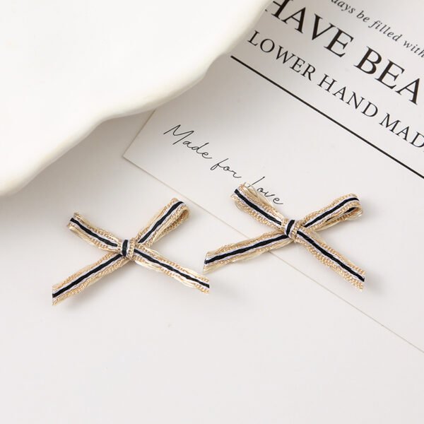 Striped Grosgrain Ribbon Bows - 图片 4