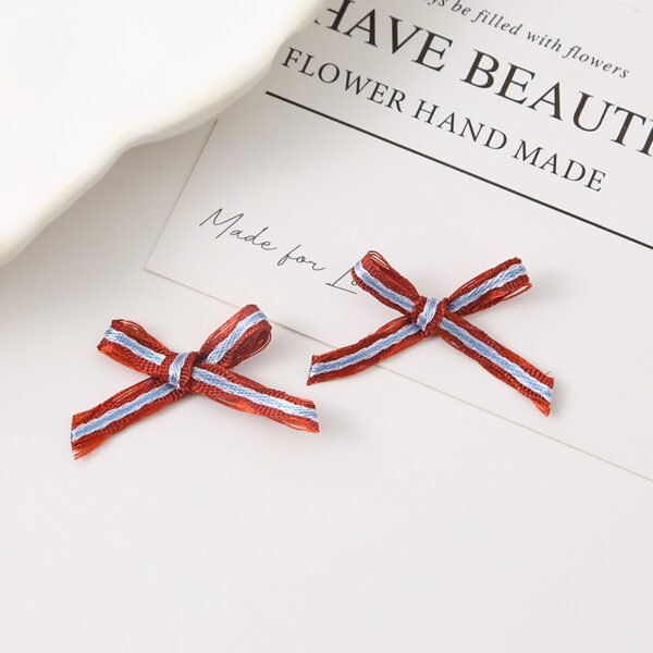Striped Grosgrain Ribbon Bows - 图片 3