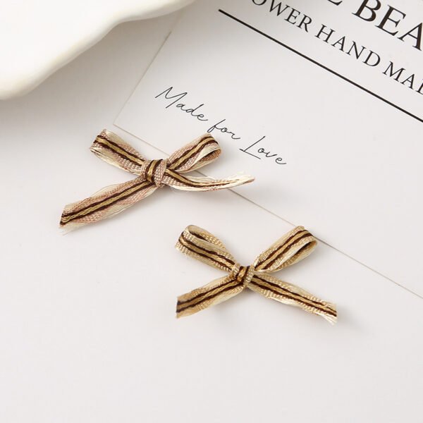 Striped Grosgrain Ribbon Bows - 图片 2