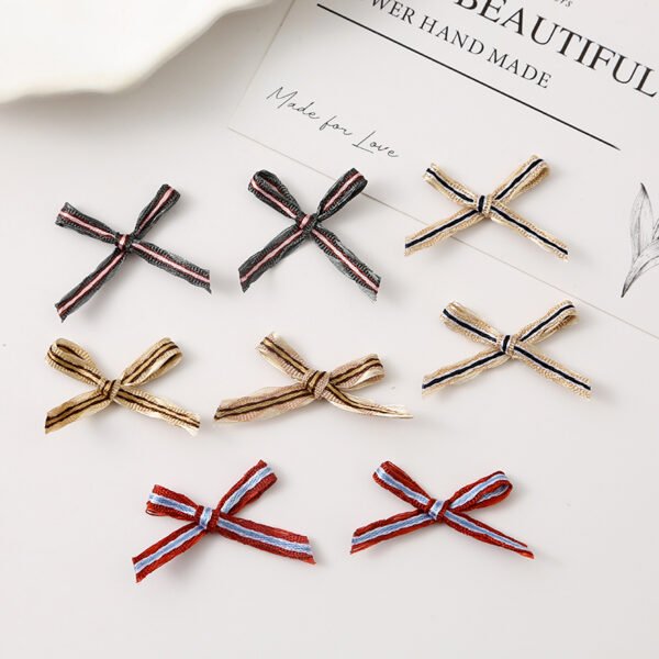 Striped Grosgrain Ribbon Bows