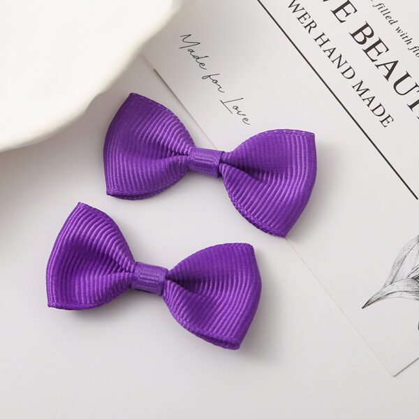 Solid Color Grosgrain Ribbon Bows - 图片 7
