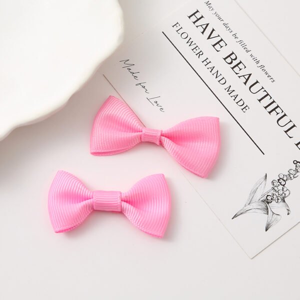 Solid Color Grosgrain Ribbon Bows - 图片 6