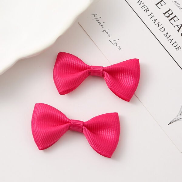 Solid Color Grosgrain Ribbon Bows - 图片 5
