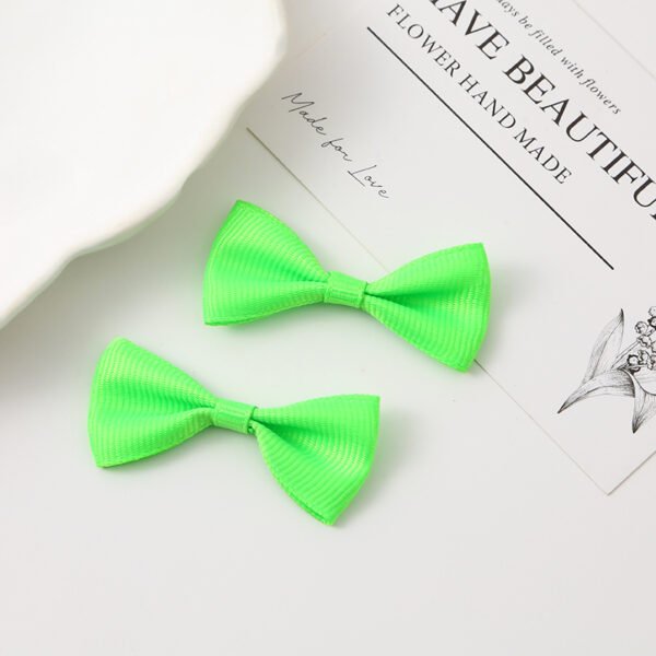 Solid Color Grosgrain Ribbon Bows - 图片 4