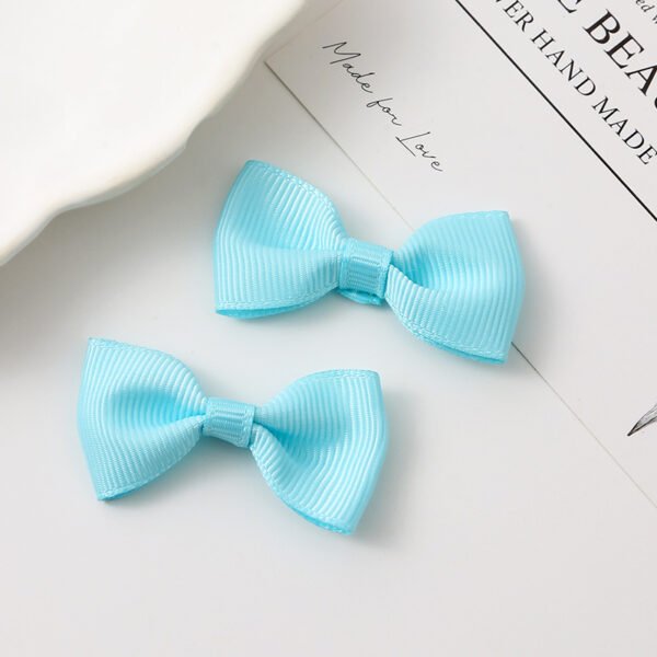 Solid Color Grosgrain Ribbon Bows - 图片 2