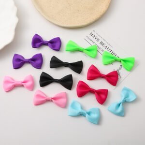 Solid Color Grosgrain Ribbon Bows