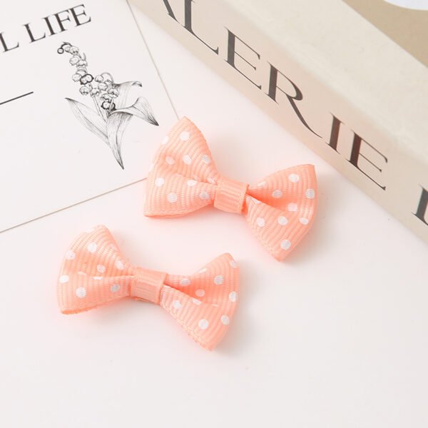 Polka Dot Grosgrain Ribbon Bow - 图片 8