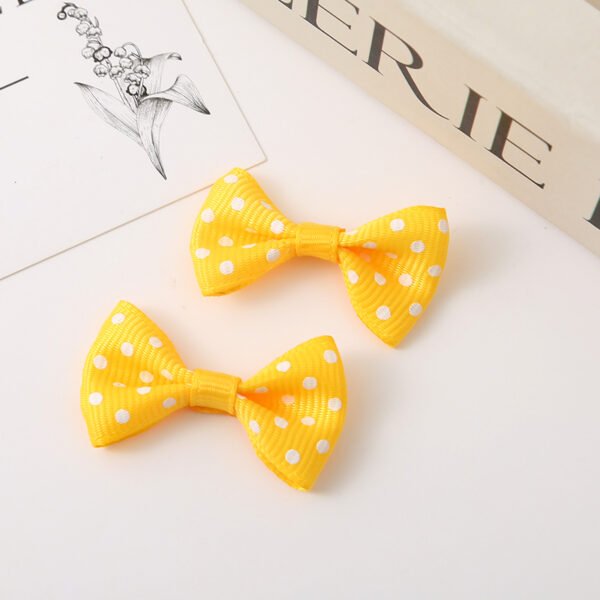 Polka Dot Grosgrain Ribbon Bow - 图片 7