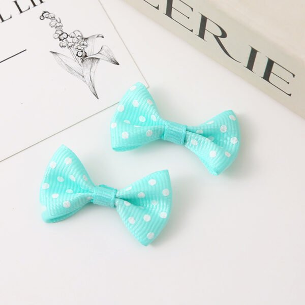 Polka Dot Grosgrain Ribbon Bow - 图片 6