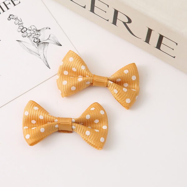 Polka Dot Grosgrain Ribbon Bow - 图片 5