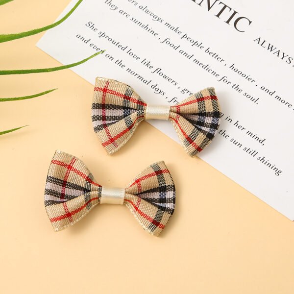 Plaid Bow Tie - 图片 2