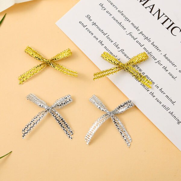 Mini Metallic Twist Bows - 图片 2