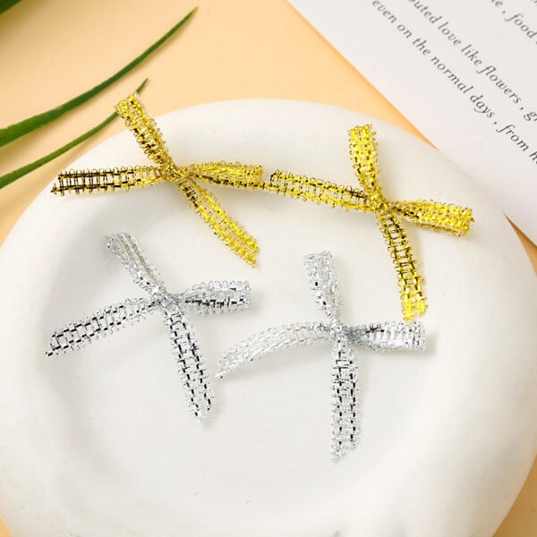 Mini Metallic Twist Bows - 图片 5