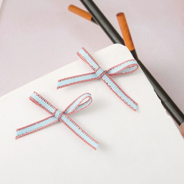 Striped Grosgrain Ribbon Bows - 图片 3
