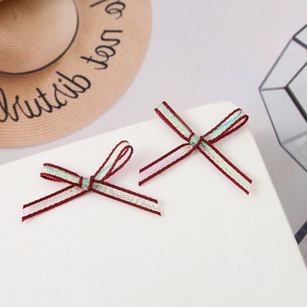 Iridescent Metallic Thread Bows - 图片 3